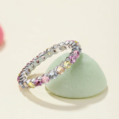 [Luck&Love]Dazzling Resplendent Round Cut Party Ring