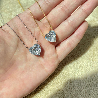 [Luck&Love]6.0 carat Radiant Heart Shape Necklace