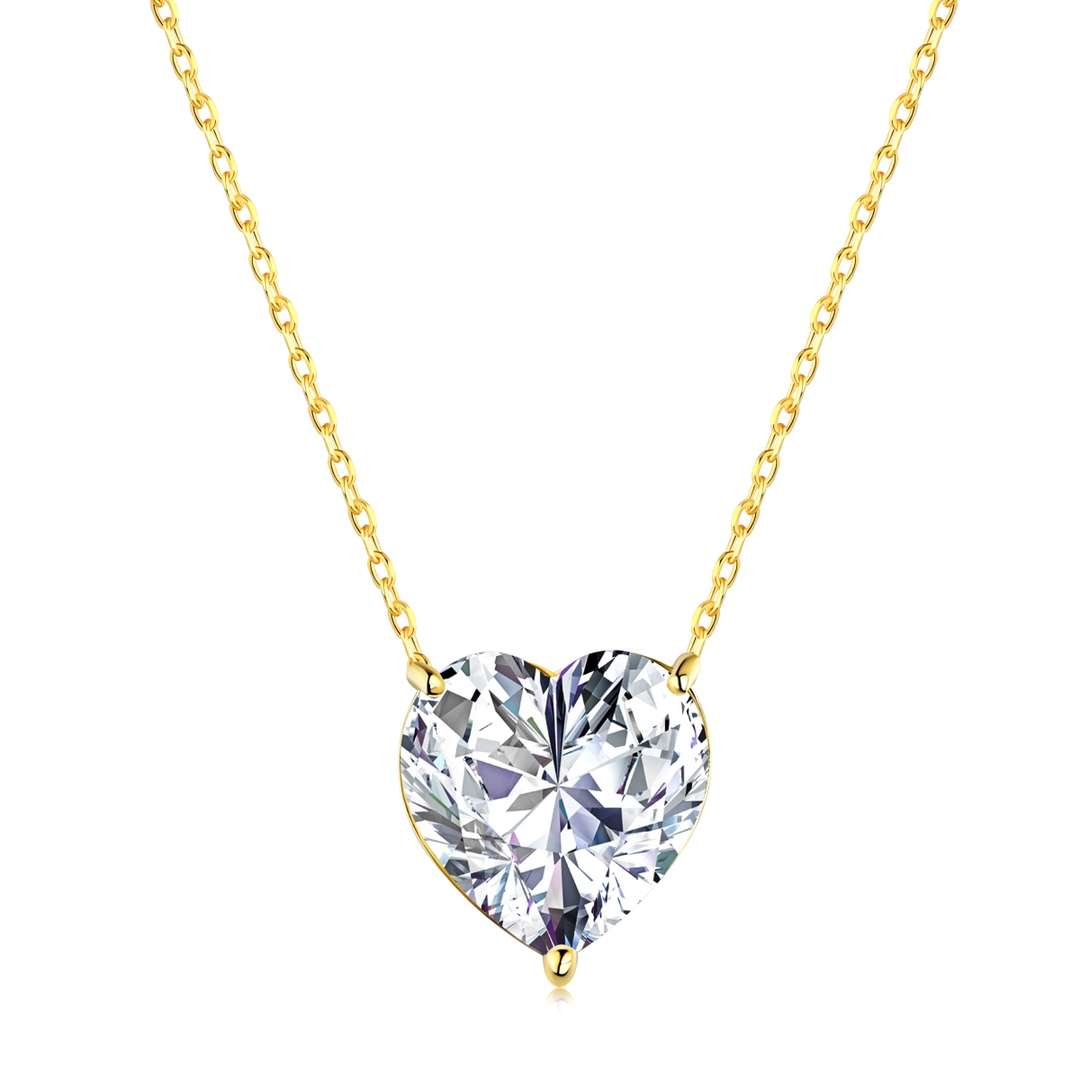 [Luck&Love]6.0 carat Radiant Heart Shape Necklace