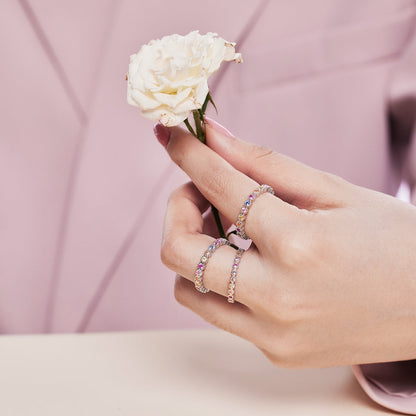 [Luck&Love]Elegant Energetic Round Cut Daily Ring