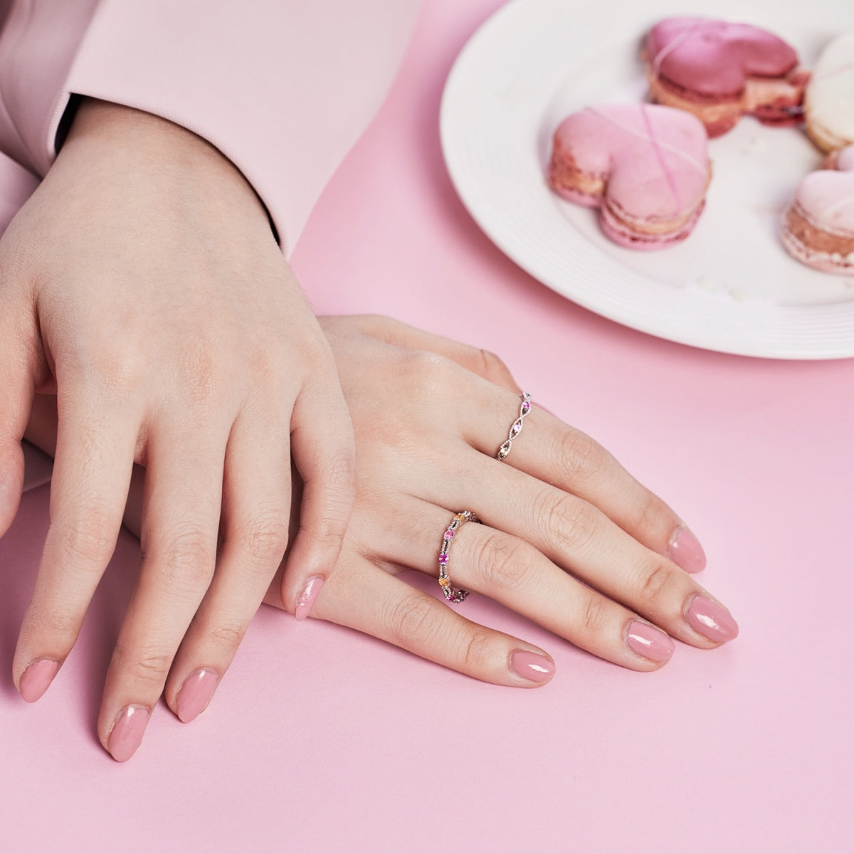 [Luck&Love]Elegant Energetic Round Cut Daily Ring