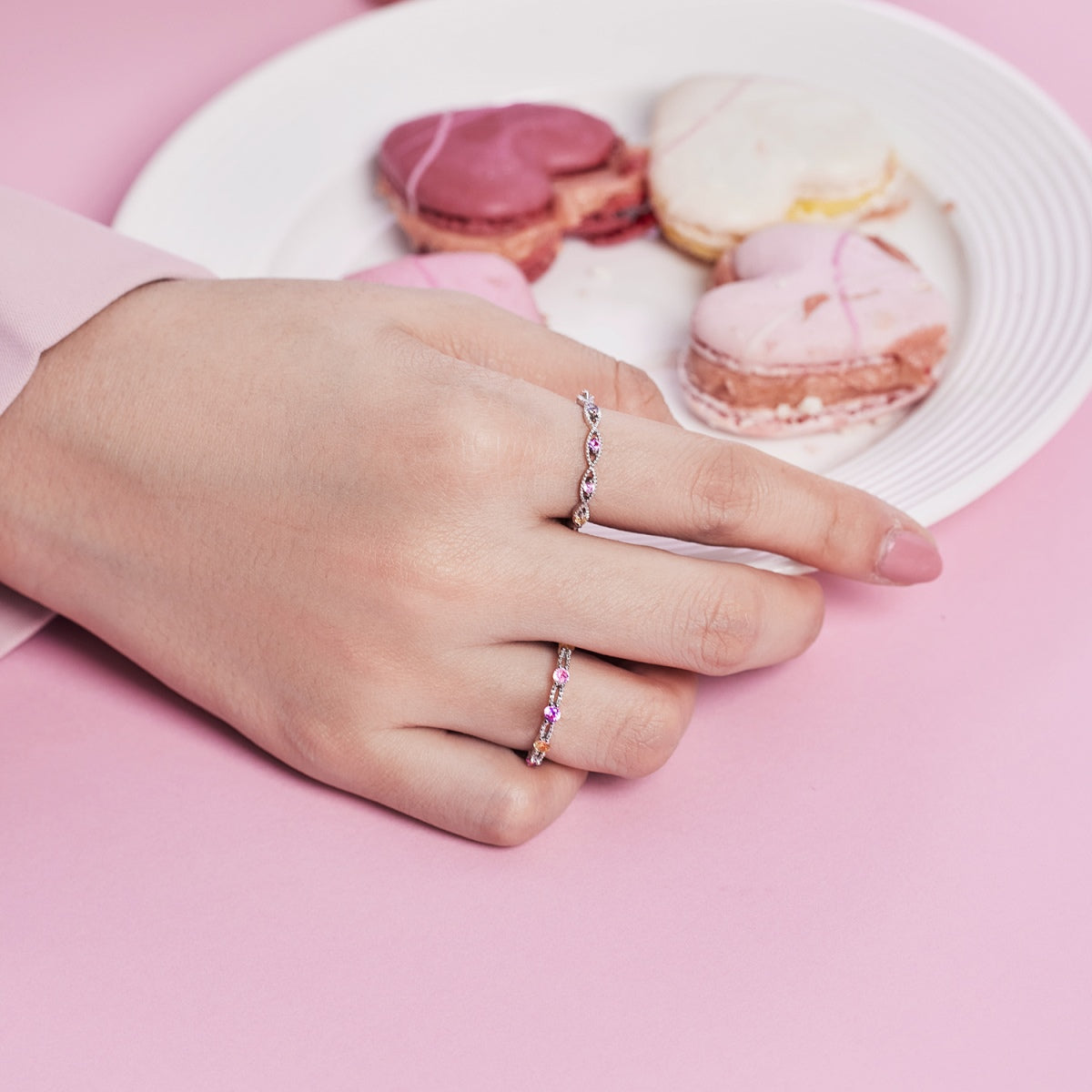 [Luck&Love]Elegant Energetic Round Cut Daily Ring