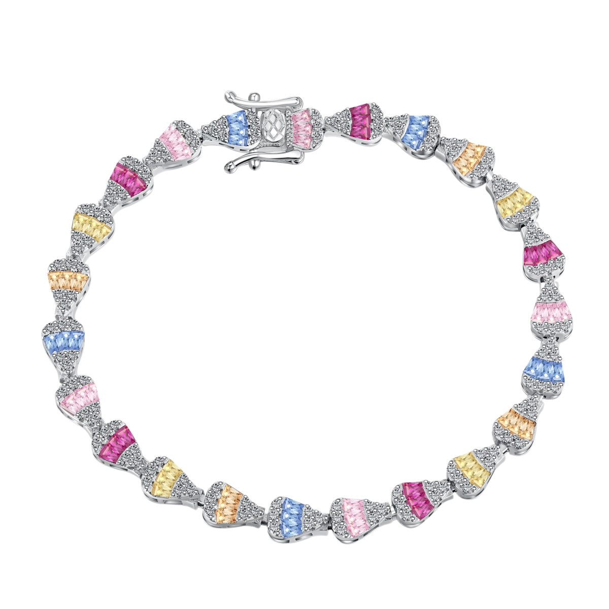 [Luck&Love]Radiant Water Drop Shape Daily Bracelet