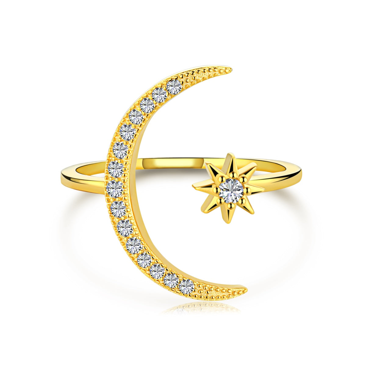 [Luck&Love]Eternity Moon & Star Ring