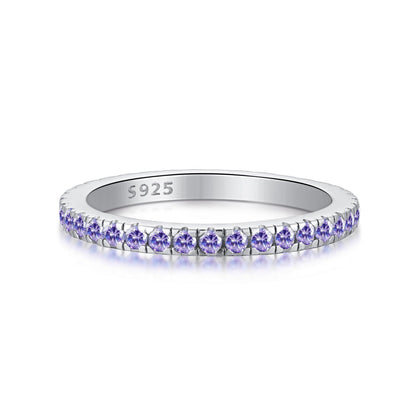 [Luck&Love]Delicate Sparkling Round Cut Daily Ring