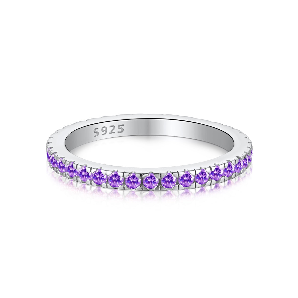 [Luck&Love]Delicate Sparkling Round Cut Daily Ring