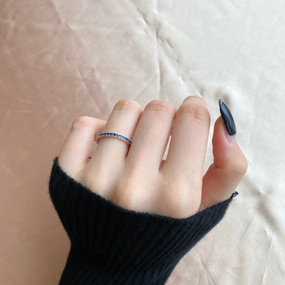 [Luck&Love]Delicate Sparkling Round Cut Daily Ring