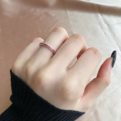 [Luck&Love]Delicate Sparkling Round Cut Daily Ring