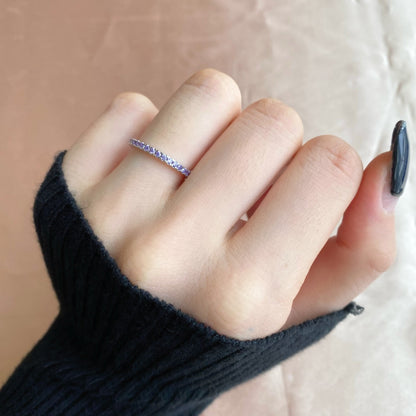 [Luck&Love]Delicate Sparkling Round Cut Daily Ring