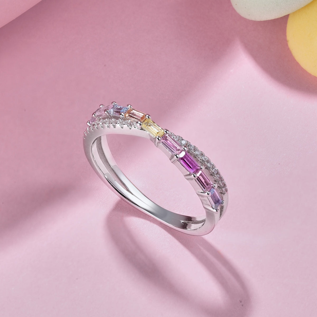 [Luck&Love]Energetic Elegant Radiant Cut Party Ring