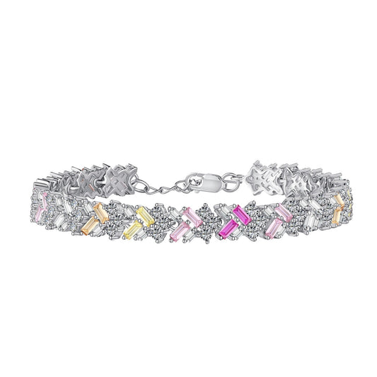 [Luck&Love]Dazzling Unique Multi Shape Daily Bracelet