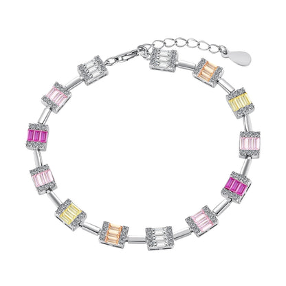 [Luck&Love]Dainty Charming Emerald Cut Daily Bracelet