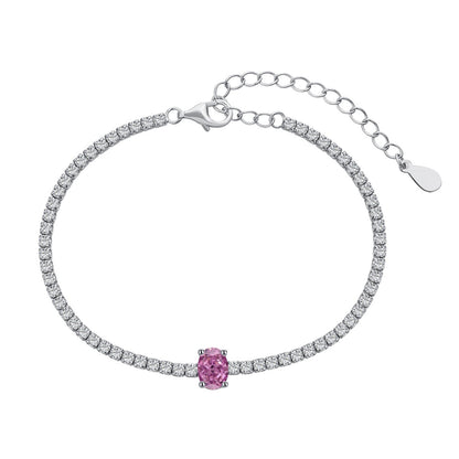 [Luck&Love]0.75 Carat Exquisite Oval Cut Daily Bracelet