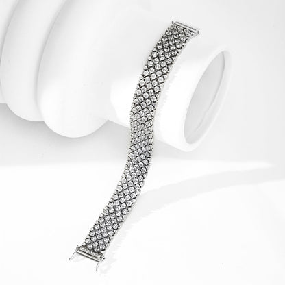 Verziertes, elegantes Party-Armband im Rundschliff