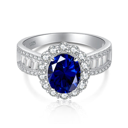 [Luck&Love]1.5 Carat Dazzling Charming Oval Cut Banquet Ring