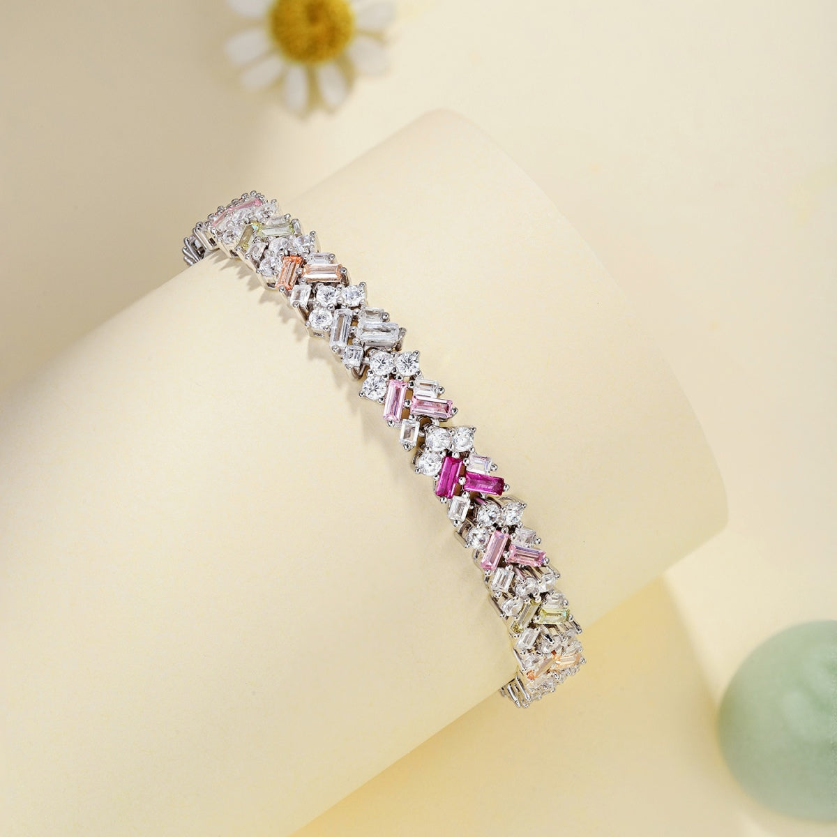 [Luck&Love]Dazzling Unique Multi Shape Daily Bracelet