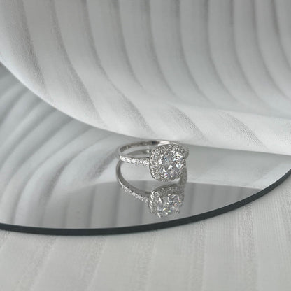 [Luck&Love]Dazzling Resplendent Round Cut Wedding Ring