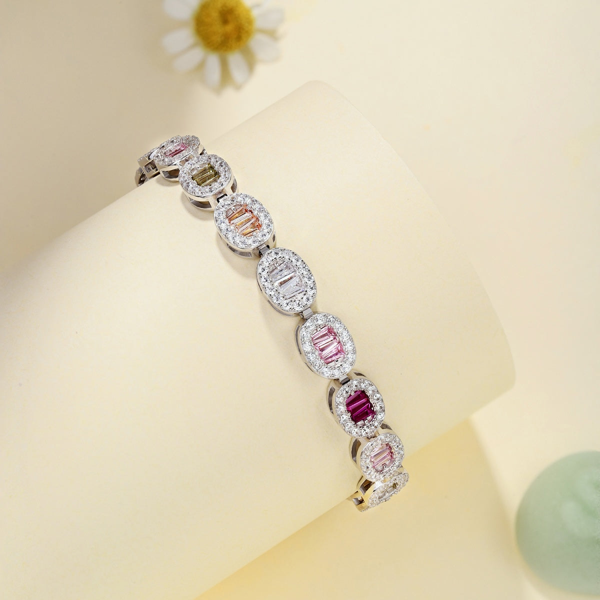 [Luck&Love]Exquisite Ornate Emerald Cut Daily Bracelet