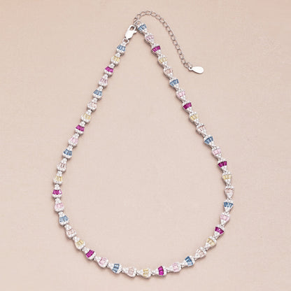 [Luck&Love]Radiant Colorful Rainbow Necklace