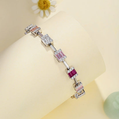 [Luck&Love]Dainty Charming Emerald Cut Daily Bracelet