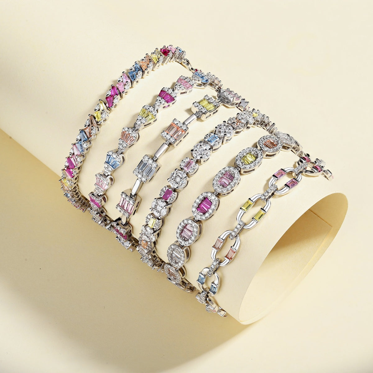 [Luck&Love]Dainty Charming Emerald Cut Daily Bracelet