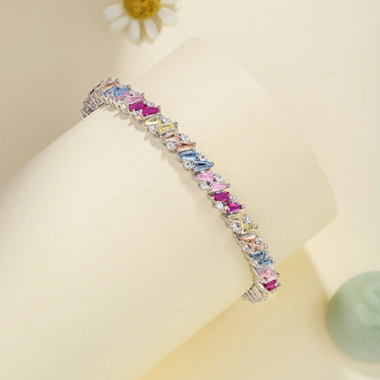 [Luck&Love]Ornate Sparkling Multi Cut Party Bracelet