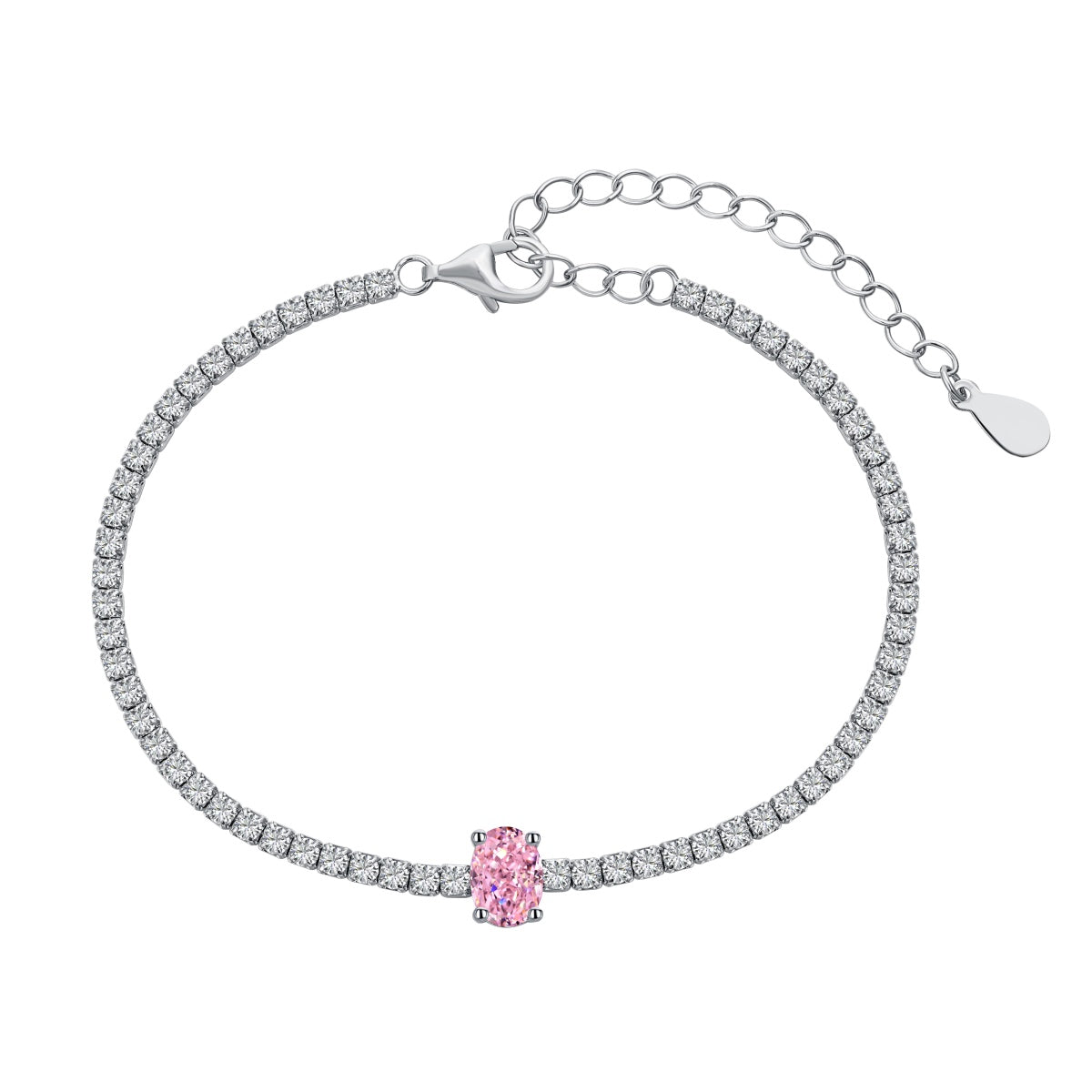 [Luck&Love]0.75 Carat Exquisite Oval Cut Daily Bracelet