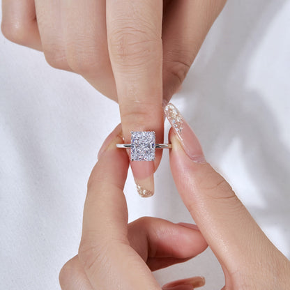 [Luck&Love]4.0 Carat Ornate Enchanting Radiand Cut Banquet Ring