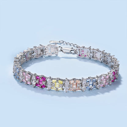 [Luck&Love]Delicate Colorful Multi Cut Party Bracelet