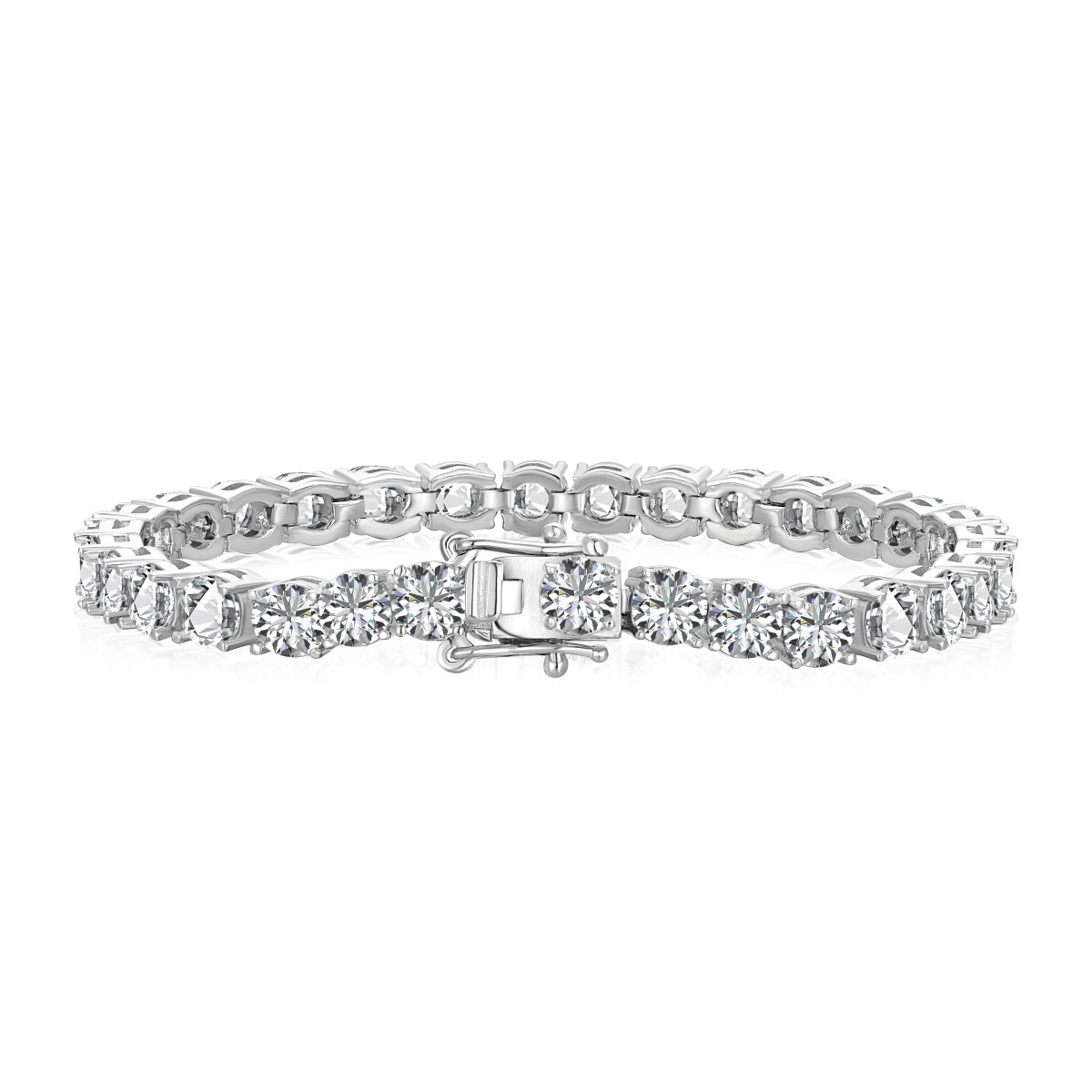 [Luck&Love]Ornate Sparkling Round Cut Wedding Bracelet