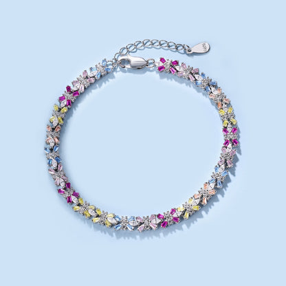 [Luck&Love]Radiant Colorful Emerald Cut Party Bracelet