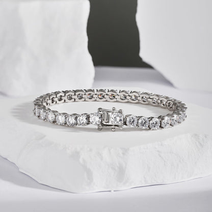 [Luck&Love]Ornate Sparkling Round Cut Wedding Bracelet