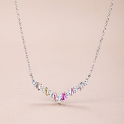 [Luck&Love]Dazzling Rainbow Necklace