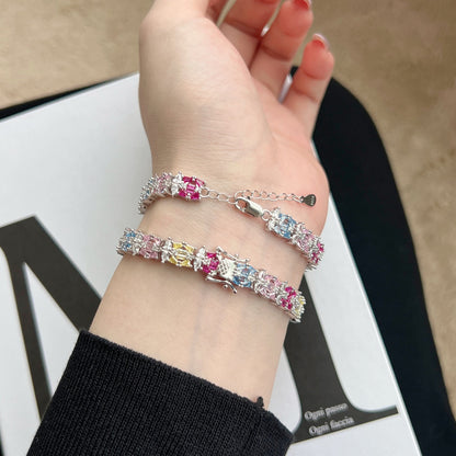 [Luck&Love]Delicate Colorful Multi Cut Party Bracelet