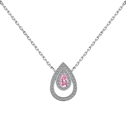 [Luck&Love]Sparkling Pear Cut Necklace