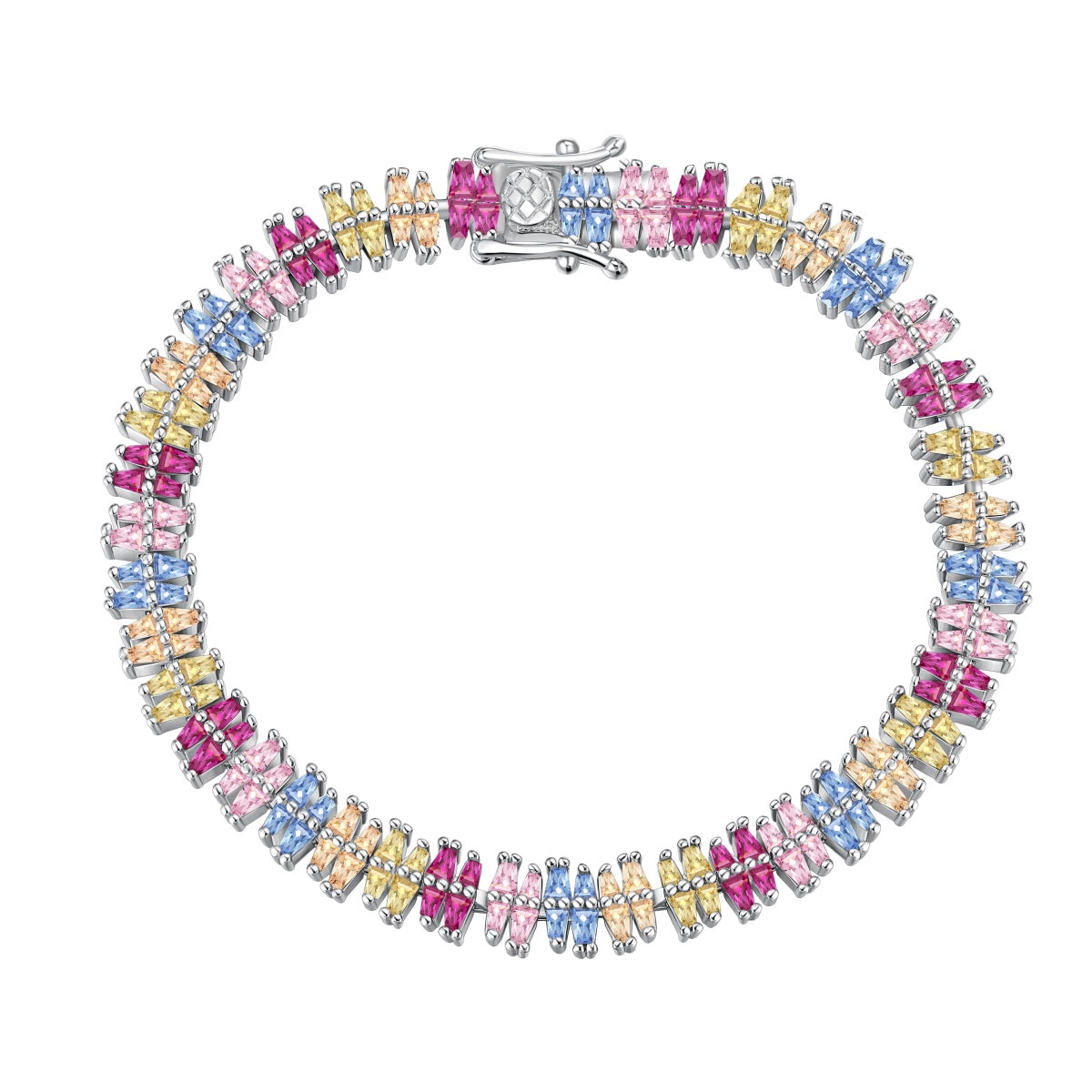 [Luck&Love]Sparkling Exquisite Multi Cut Party Bracelet