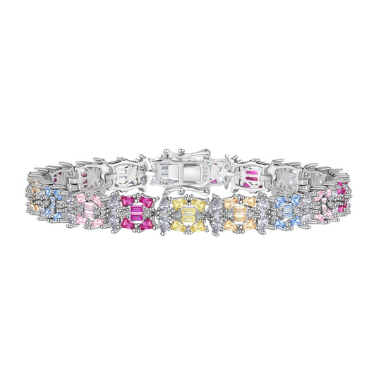 [Luck&Love]Delicate Colorful Multi Cut Party Bracelet