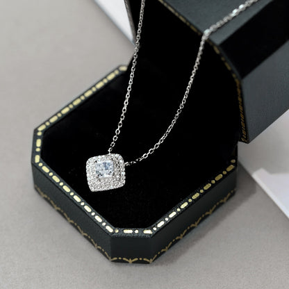 [Luck&Love]Sparkling Asscher Cut Necklace